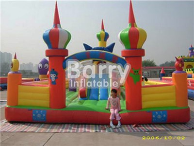 Kids Play Center Outdoor Inflatable Playground ,Bouncing Kids Indoor Playground  BY-IP-049